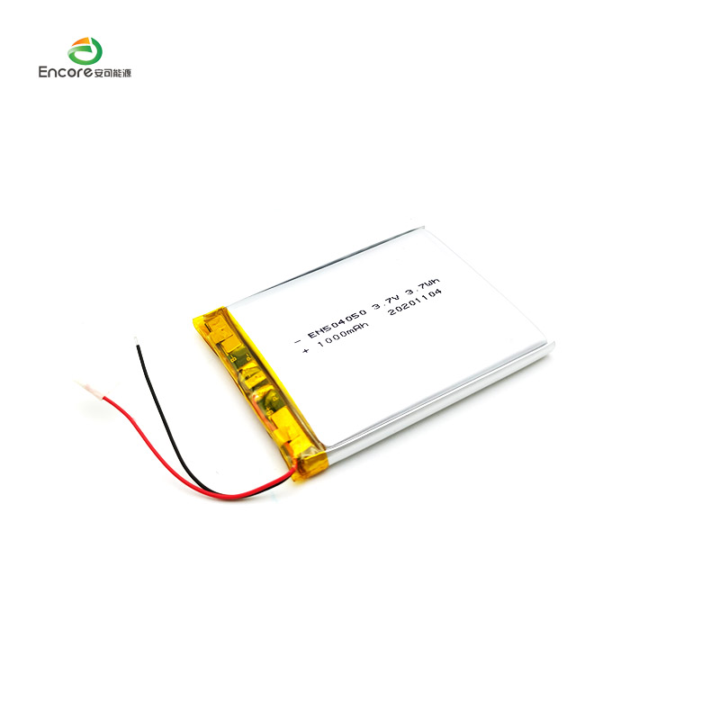 Batería de polímero de litio de 3.7v 1000mah