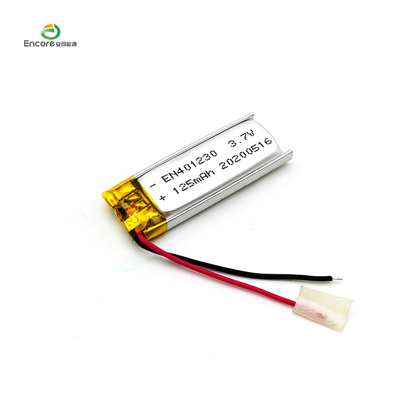 Batería Lipo para dispositivos portátiles inteligentes de 3,7 v y 125 mah