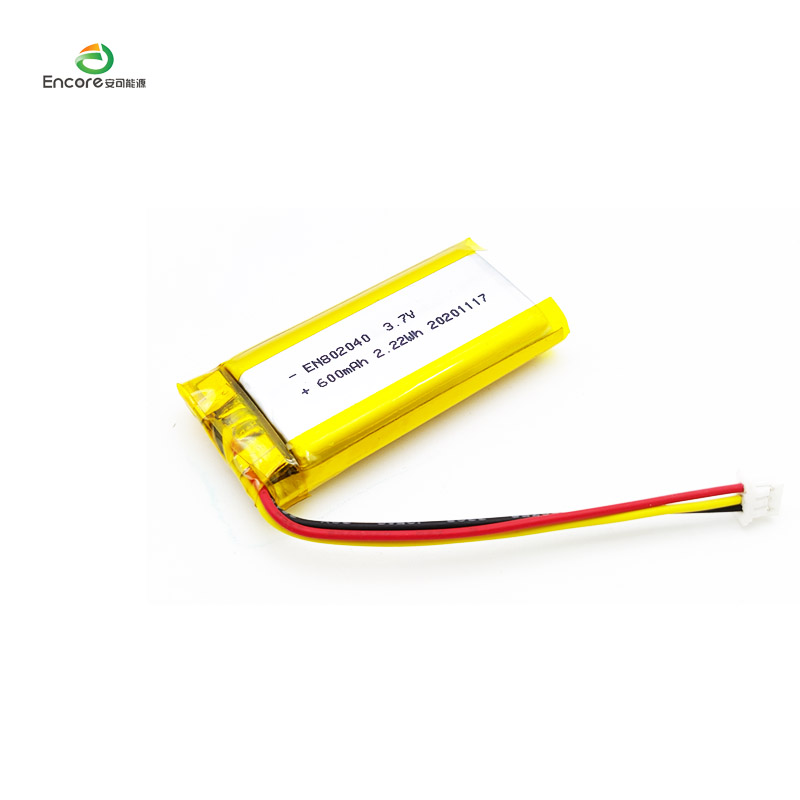 Batería de iones de litio de 3.7v 600mah 2.22wh