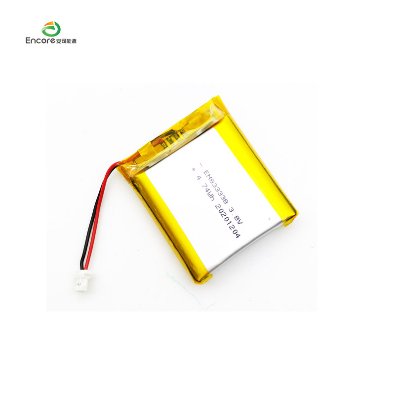 833338 1280mAh 3.8v celda lipo recargable